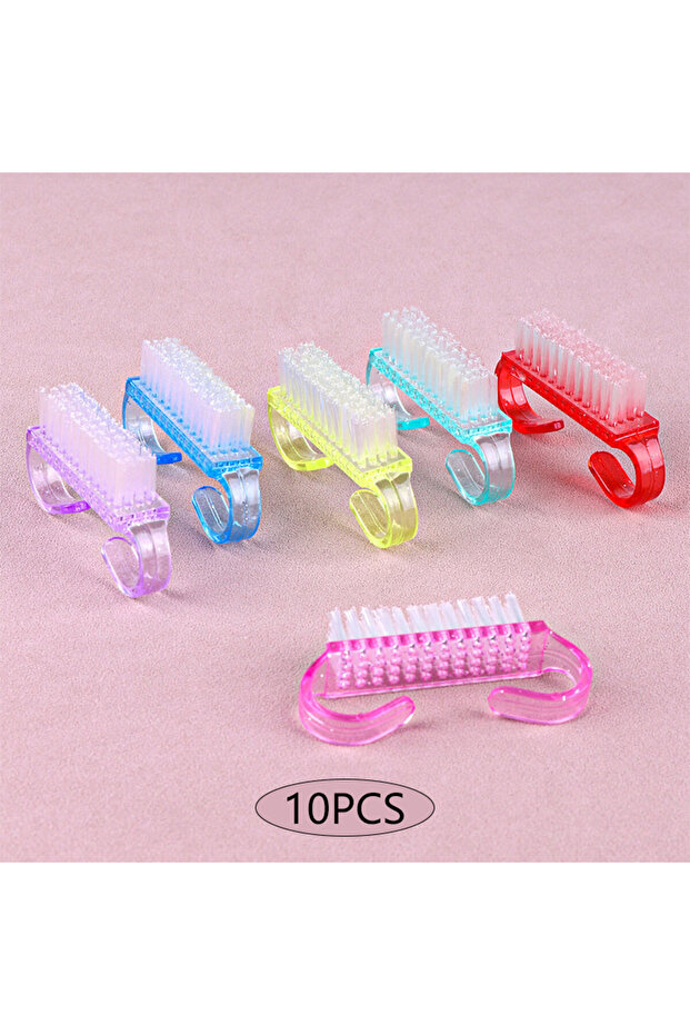 10Pcs Mix 10Pcs/20Pcs Small Nail Cleaning Brush For Nail Care Manicure Plastic Brushes Dust Soft Re