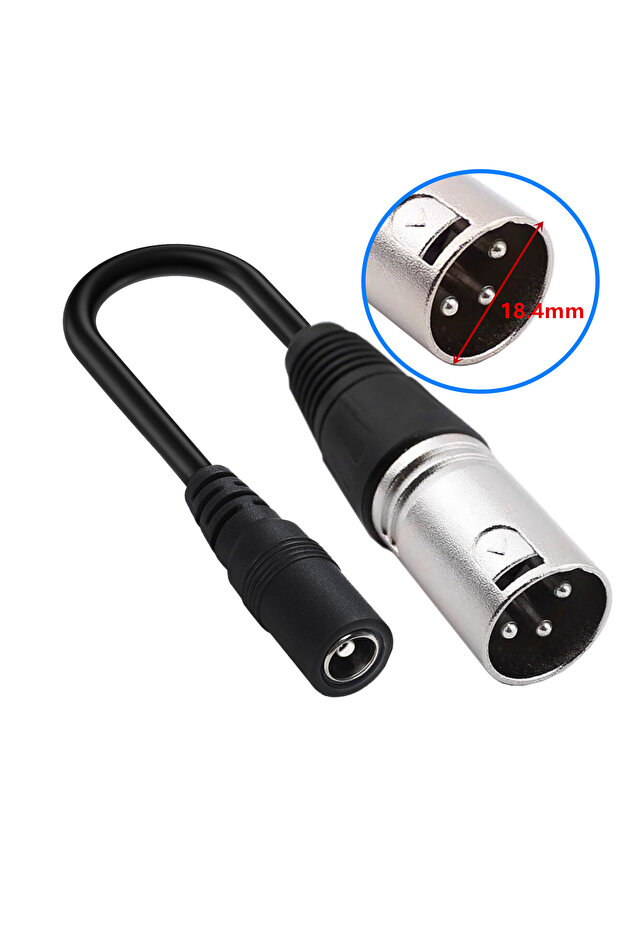 1PCS DC5521 To XLR Male DC 5.5X2.1 To M12 M16 3Pin XLR RCA IEC 3P 8016 5525 Connector Cable Adapter