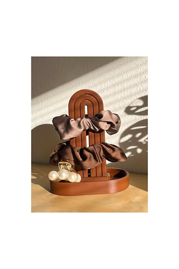 Brown Hairpin Stand 3D Printing Decorative Hairpin Organizer