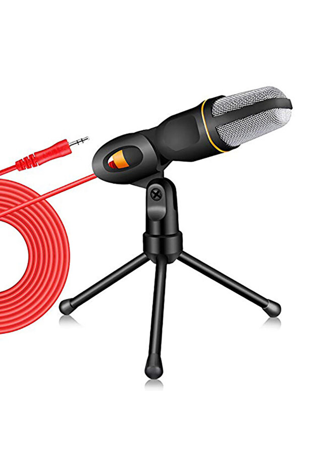 black Professional Condenser Wired Microphone Mic For PC Karaoke Sound Room Gaming Audio Sing Machin