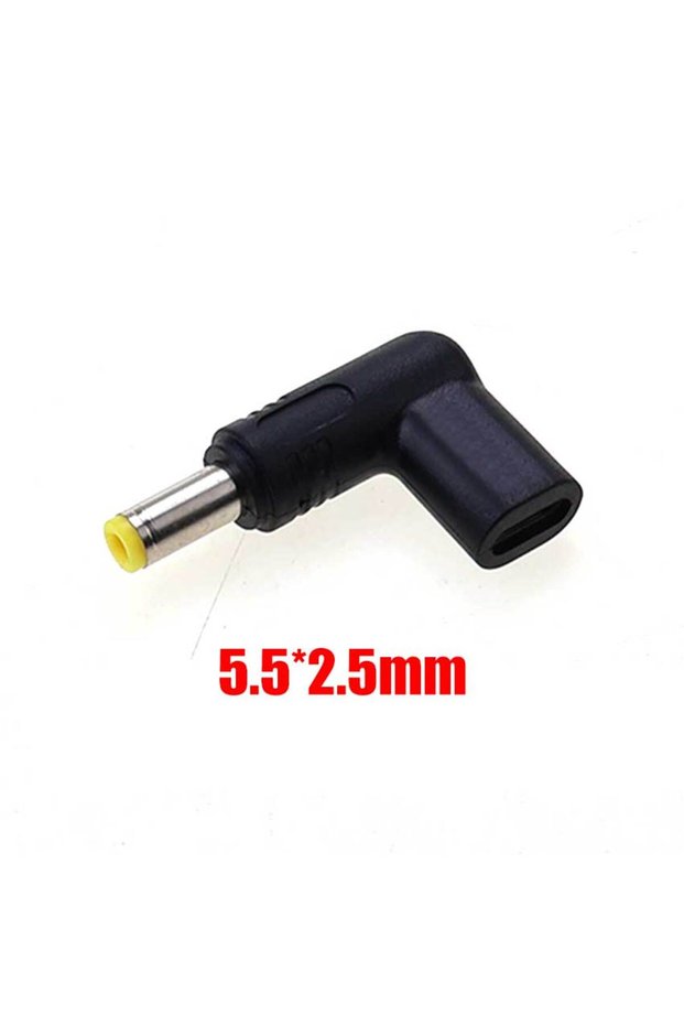 12V 5.5x2.5mm USB C PD to DC Power Connector 5V 9V 12V 19.5V Type-C Female to DC Jack Male Plug Char