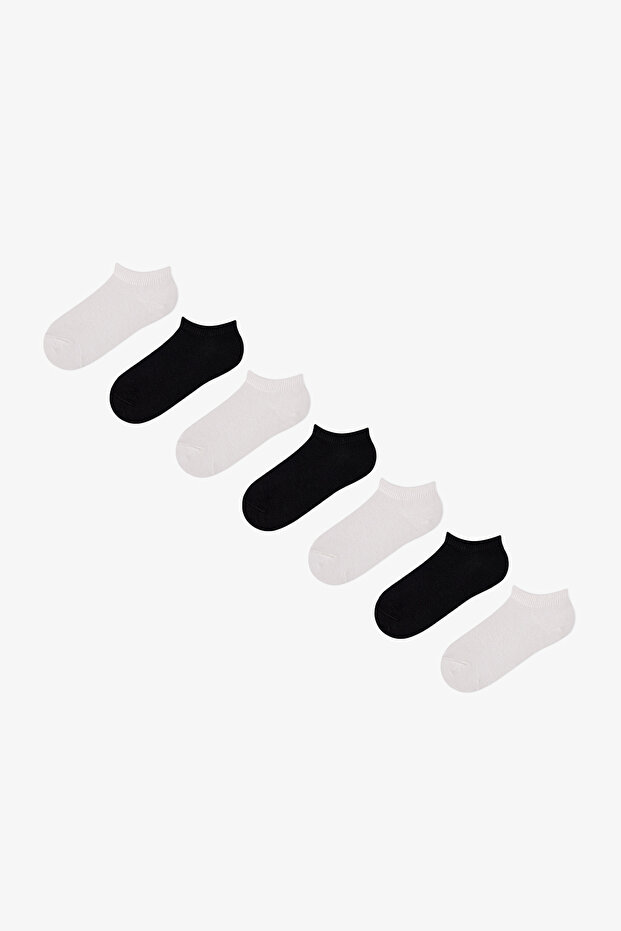 Girl's Essentials Cotton 7 Pairs Bootie Socks