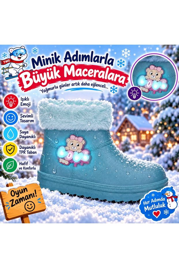 Waterproof children's rain boots