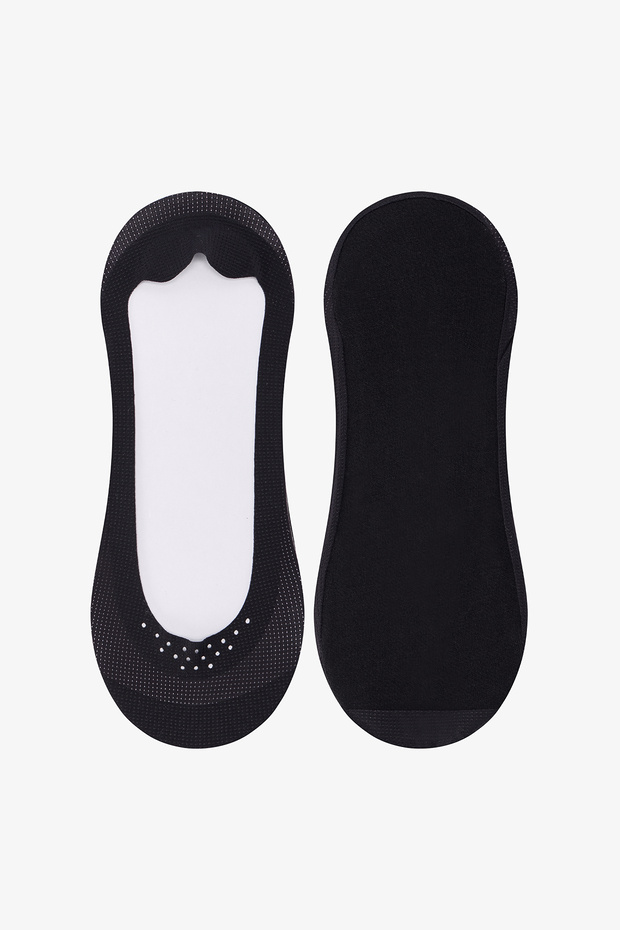 Laser Cut Non-Slip Heel Ballerina Socks