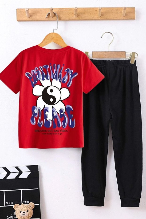Children's Positivity Bottom - Top Tracksuit Set