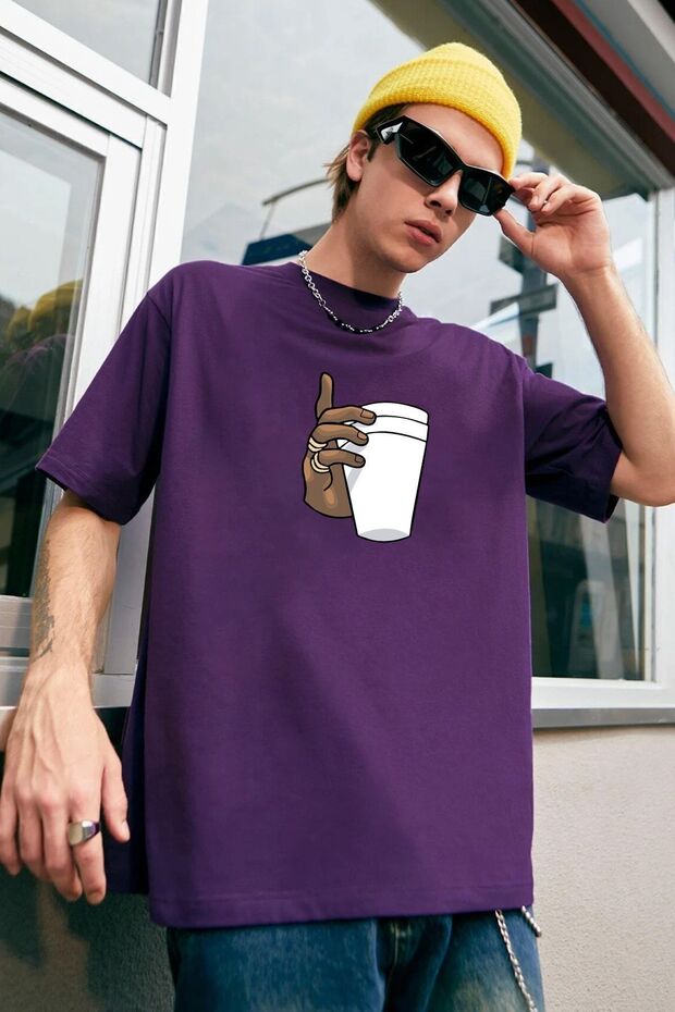 Unisex Tupac Coffee Printed T-shirt