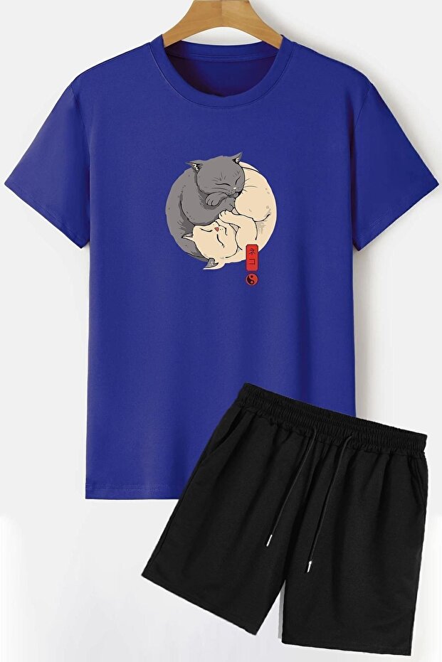 Design Shorts T-shirt Tracksuit Set