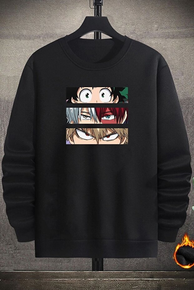 Unisex Makima Hugging Denji Crew Neck Sweatshirt