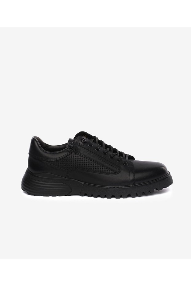 Men's Black Genuine Leather Shoes 5K1Sa18820