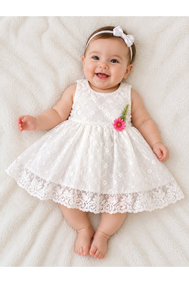 Pompom Baby Girl Newborn Gift Mevlüt Dress Baby Mevlüt Dress