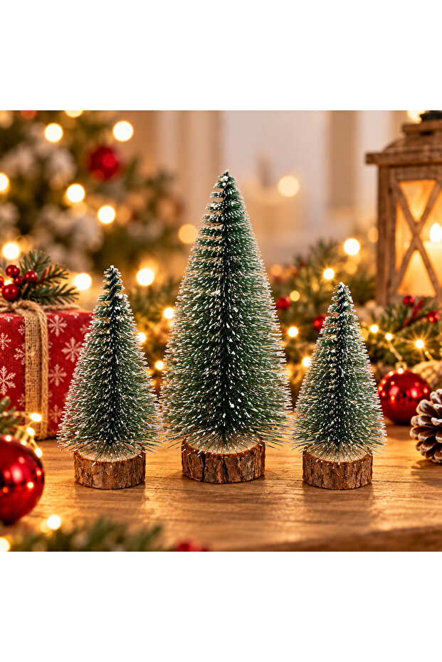 3 Pieces (1 Piece 15 cm + 2 Pieces 10 cm) Christmas Pine Tree Set T217