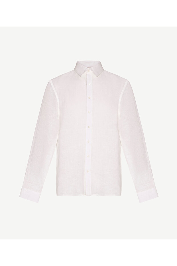 Slim Shirt Collar Long Sleeve Shirt
