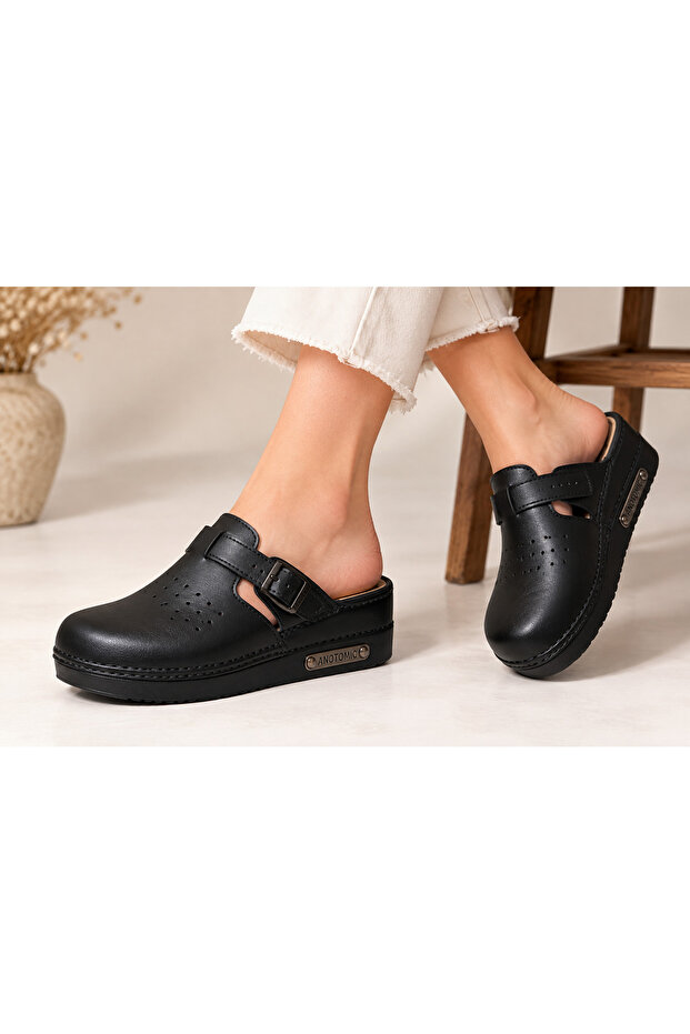 Orthopedic Closed Sabo Women's Slippers - Anatomic Comfort