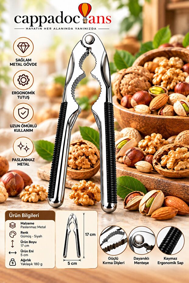 Walnut and Hazelnut Cracker, Nut Cracker, Shellable Nuts, Walnut Cracker, Hazelnut Cracker, Etc. Metal, Durable, Home Use