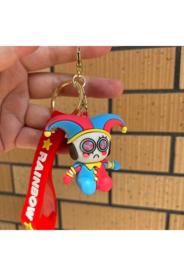 Bandai Pomni B The Amazing Digital Circus TADC Game Peripherals Pomni Jax Figure Models Keychains De