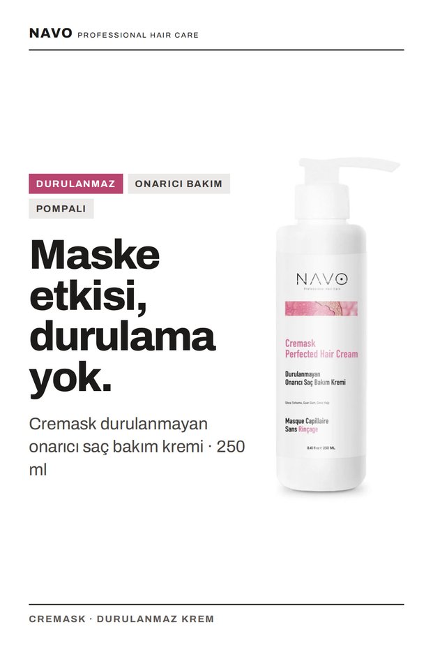 Argan&Keratin Bond Repairing and Styling Hair Care Cream 250ml (Cremask Perfected Hair Cream)