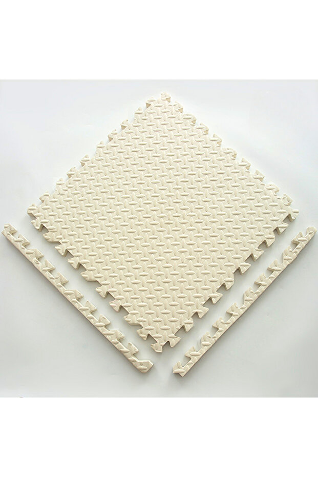 12pcs White 12pcs Foam Baby Play Mat Puzzle Mat Kids Interlocking Exercise Tiles Rugs Floor Tiles To