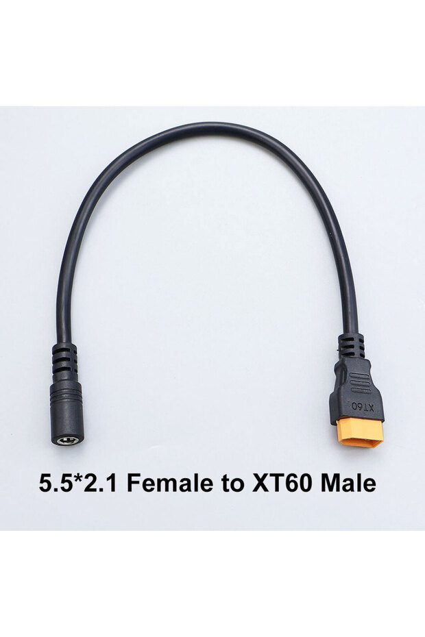5521 F to XT60 M XT60 Plug Male Female Connector to DC 5525/DC5521 Battery Charging Adapter Power Ca