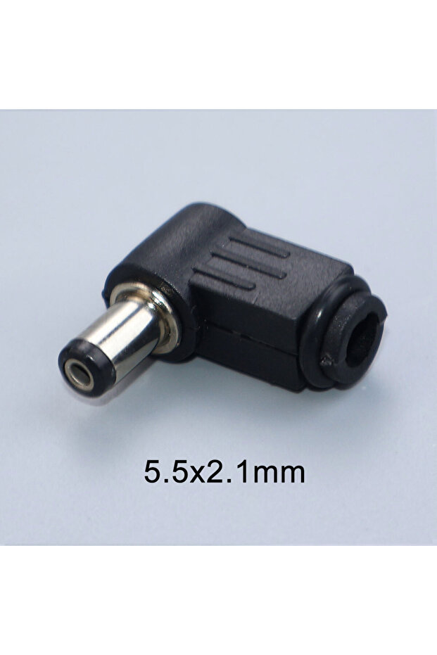 5PCS 5.5x2.1mm DC Power Male Plug Jack Adapter Welding Connector 90 Degree 2.5x0.7 3.5x1.35 4.0x1.7