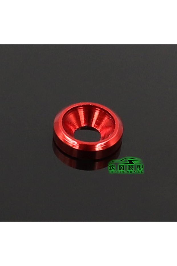 Burgundy 10pcs Aluminum Washer M3 Color Aluminum Alloy Cap Washers for RC Model Parts for Countersun