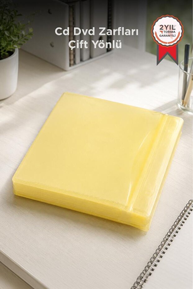 Cd Dvd Envelopes Double-Way 100-Pack Yellow