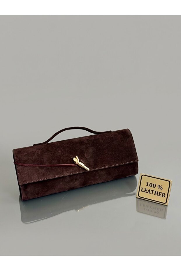 Women's Bag Genuine Suede Leather Clutch