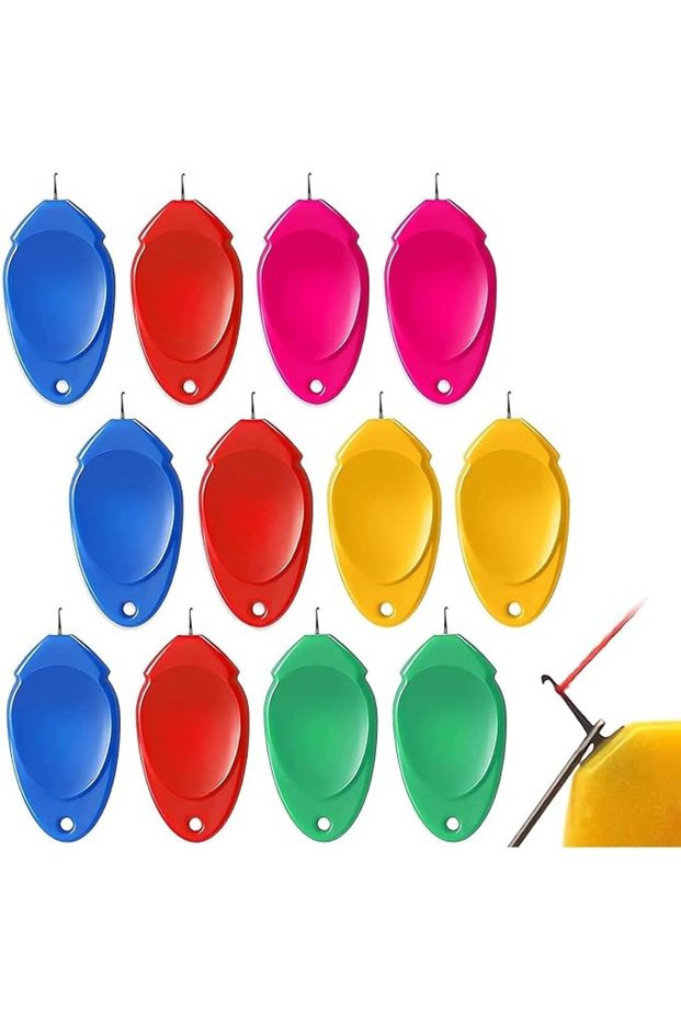 Needle Threader for Hand Sewing, 12 Plastic Wire Hooks, Simple Needle Threader, Small Eye Ne