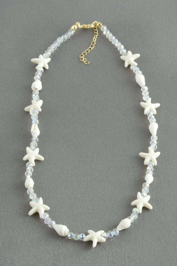 Sea Star Crystal Natural Stone Necklace