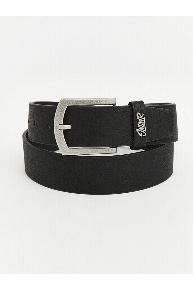 حزام رجالي أسود عادي من LCW ACCESSORIES مع فرق من NEVAVM