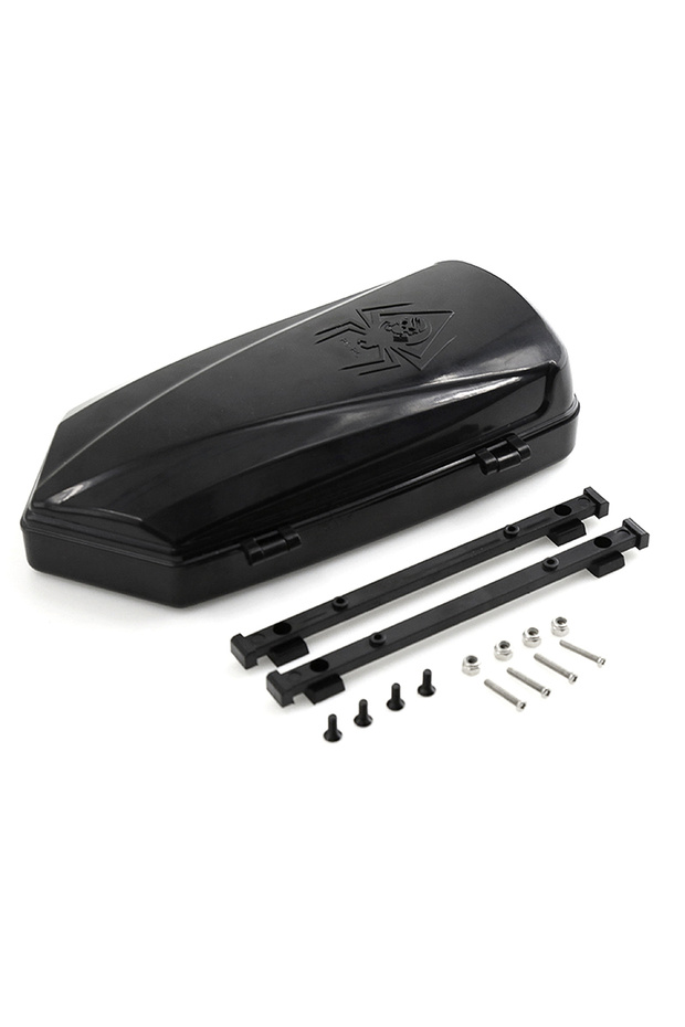 black Rc Climbing Car 1/10 1/8 Modification Abs Roof Luggage For Trx4 Trx6 G63 Ykong Vp Vs4 Axial Sc