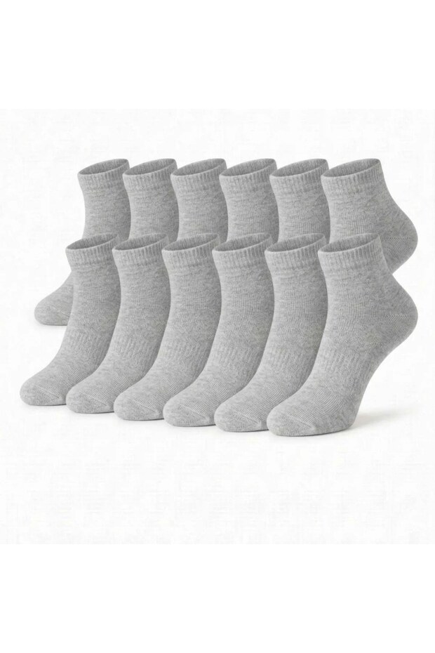 Men's Bamboo Booties Socks 12-Pack | Breathable, Moisture-Wicking, Soft, Black, White, Gray, Casual Sports