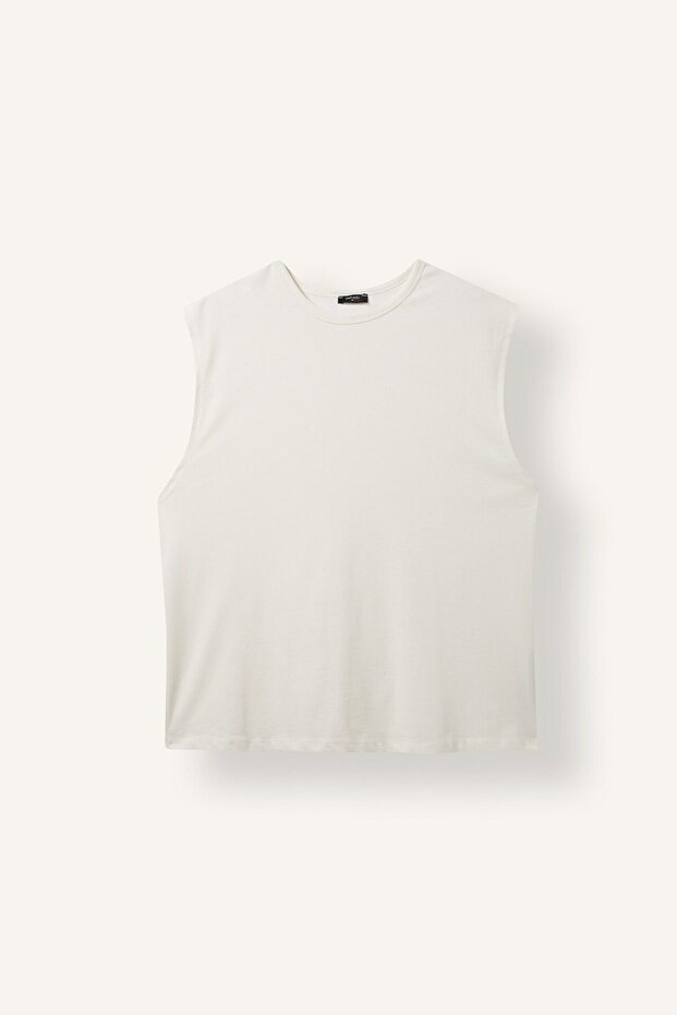 Boxy Fit Crew Neck Cotton Basic Undershirt I6255Ax26Hs
