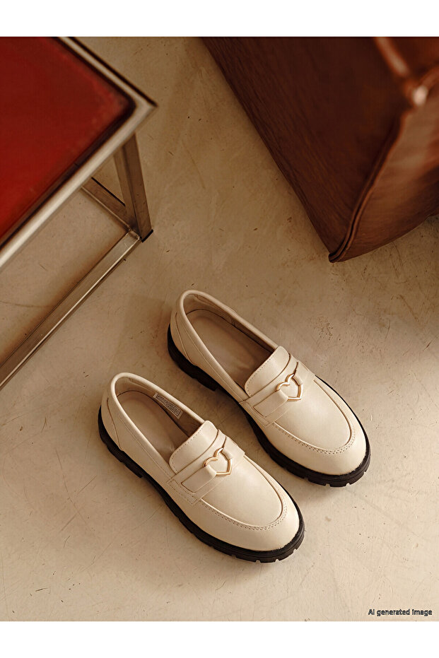 Alita City Lcw Steps Beige Girls' Classic Shoes with a Difference