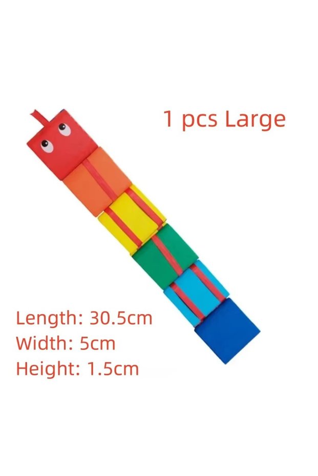 OneSize 1Pcs Large size Infinite Flip Folding Wooden Snake Wooden Jacobs Ladder Toys Jacobs Ladder F