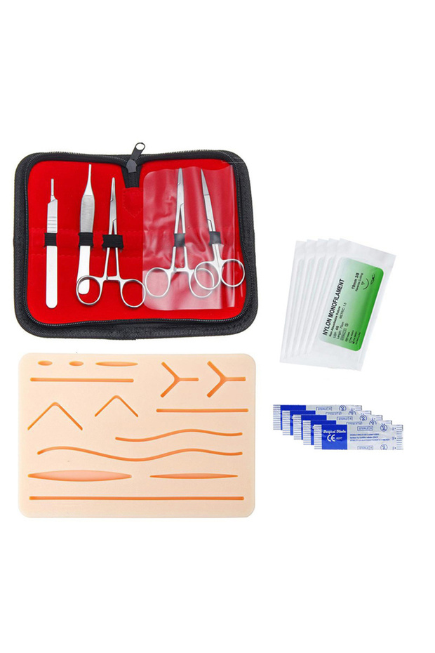 Skin Kit 17Pcs/set Skin Suture Kit Medical Students Surgical Suture Practice Training Kit Surgical S