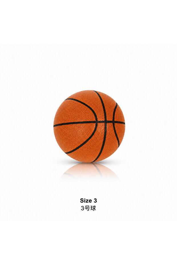 Brown Size 3 Silent Dribbling Basketball Indoor Foam Ball Size 3/5/7 High Bounce Noiseless Non-defor