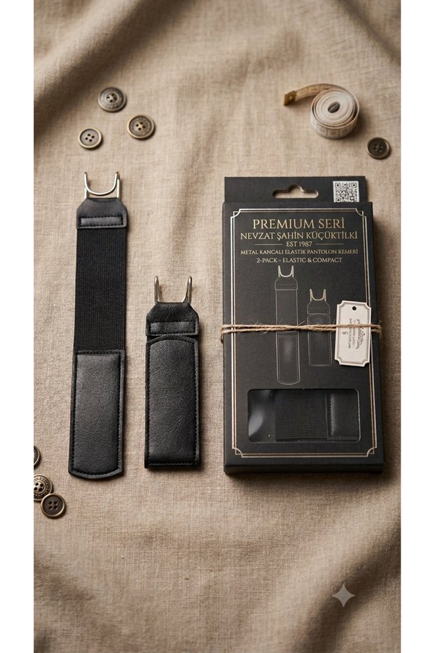 Premium Series Metal Hook Elastic Buckle-Free New Generation Pants Belt