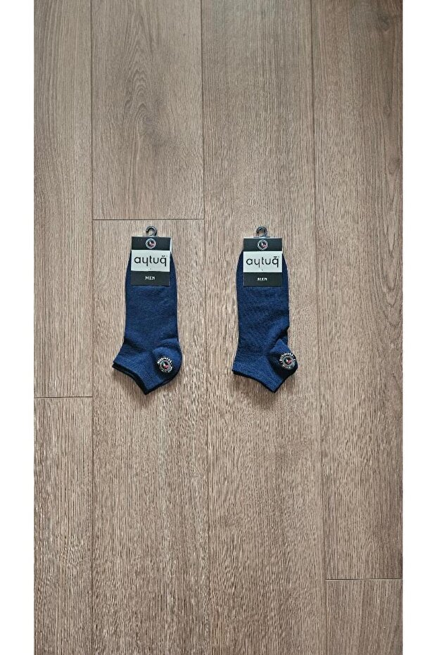 2 Pairs Summer Season Men's Business Group White Combed Cotton Booties Socks - 11202