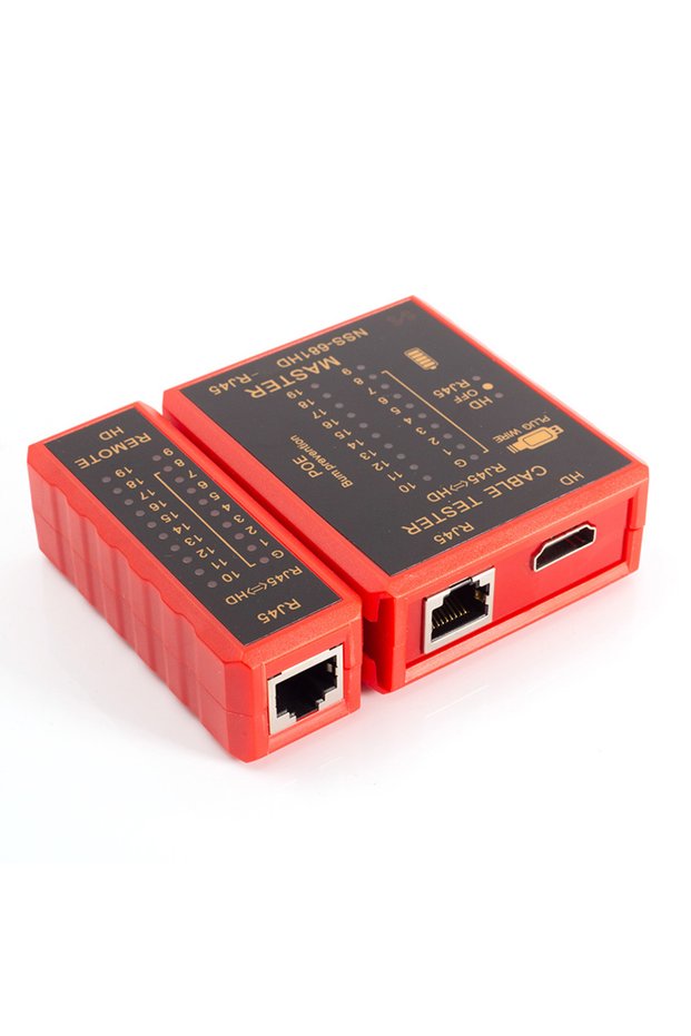 with HDMI Cable Tester RJ45 Network Cord Tester Anti Burn POE Protection Battery Power 8P8C 6P8C Tra