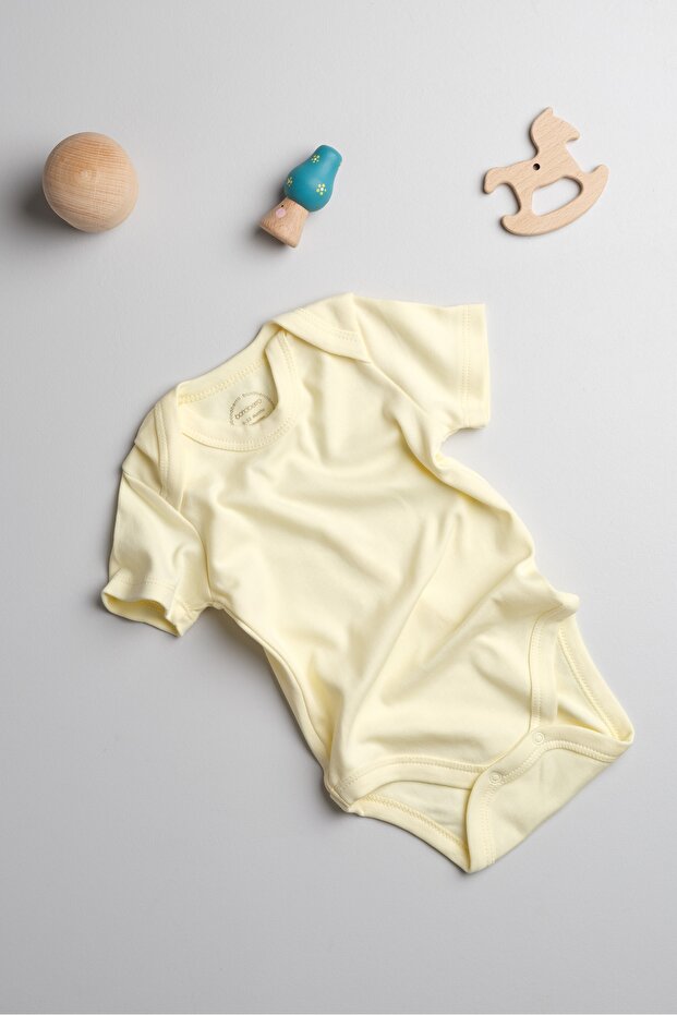 Newborn and Baby Envelope Collar Bodysuit 100% Cotton