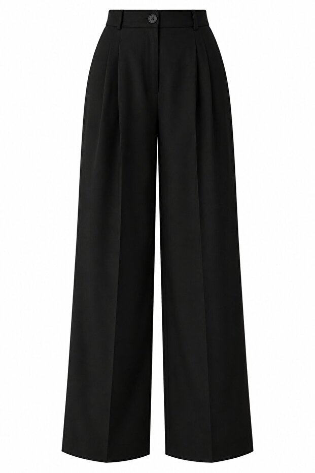 Black Wide Leg Pants - 2Y3602