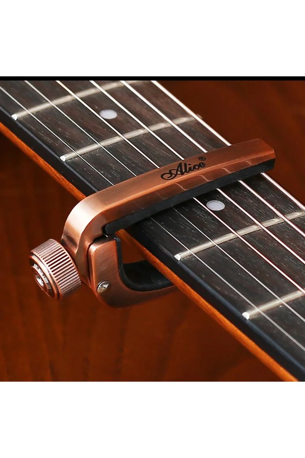 Red bronze Guitar Capos Electric Acoustic Guitar Capo Bass Violin Ukulele Capotraste Single-Handed T