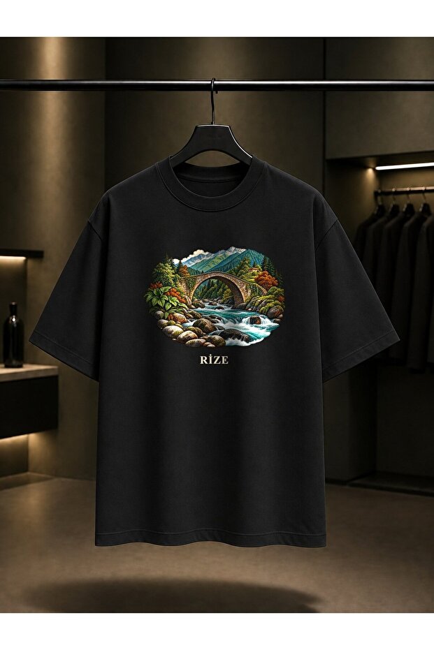 Rize Storm Bridge Printed Unisex 100% Cotton T-Shirt