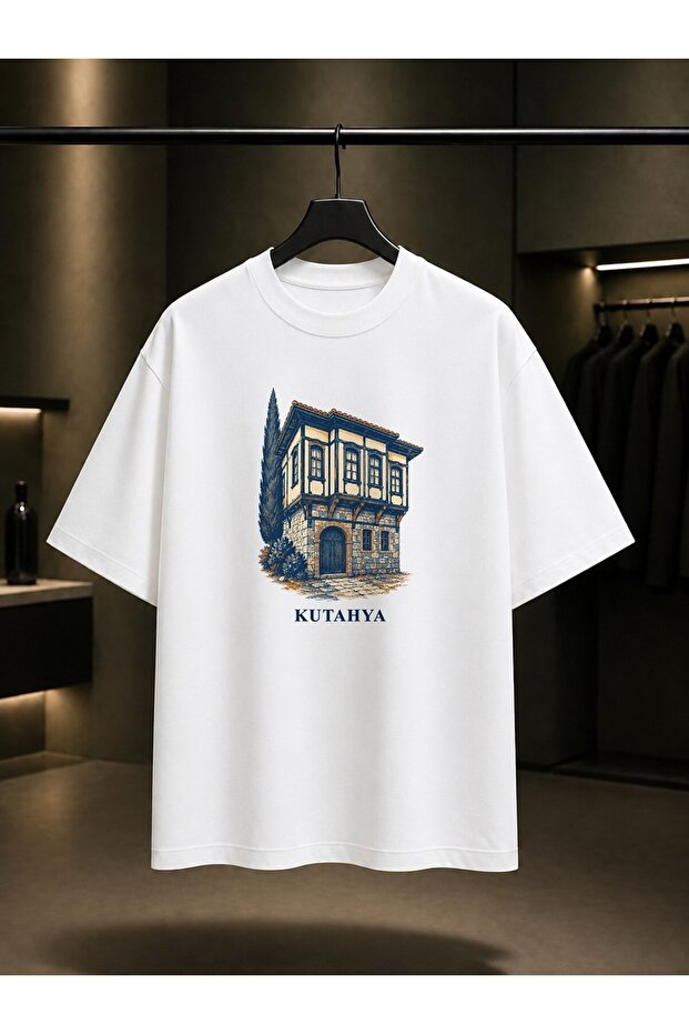 Kütahya Germiyan Street Printed Unisex 100% Cotton T-Shirt