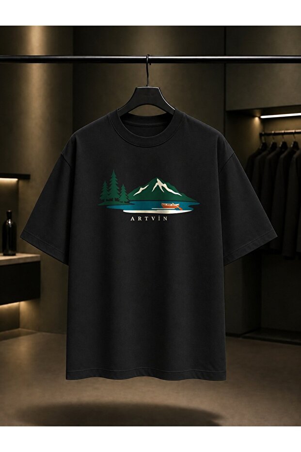 Artvin Borçka Karagöl Printed Unisex 100% Cotton T-Shirt