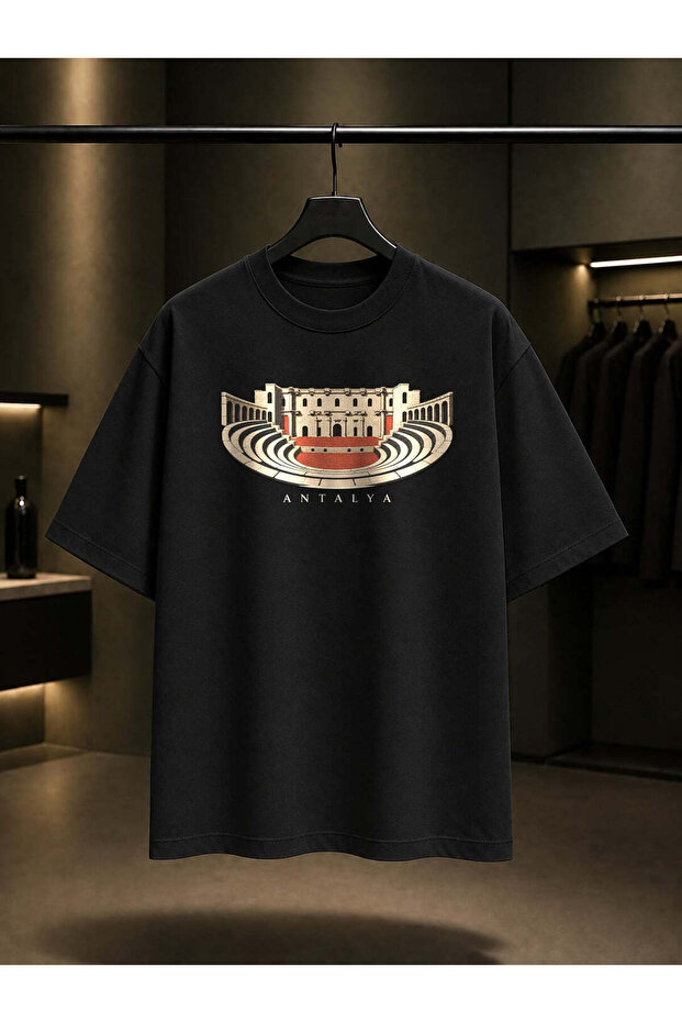 Antalya Aspendos Printed Unisex 100% Cotton T-Shirt