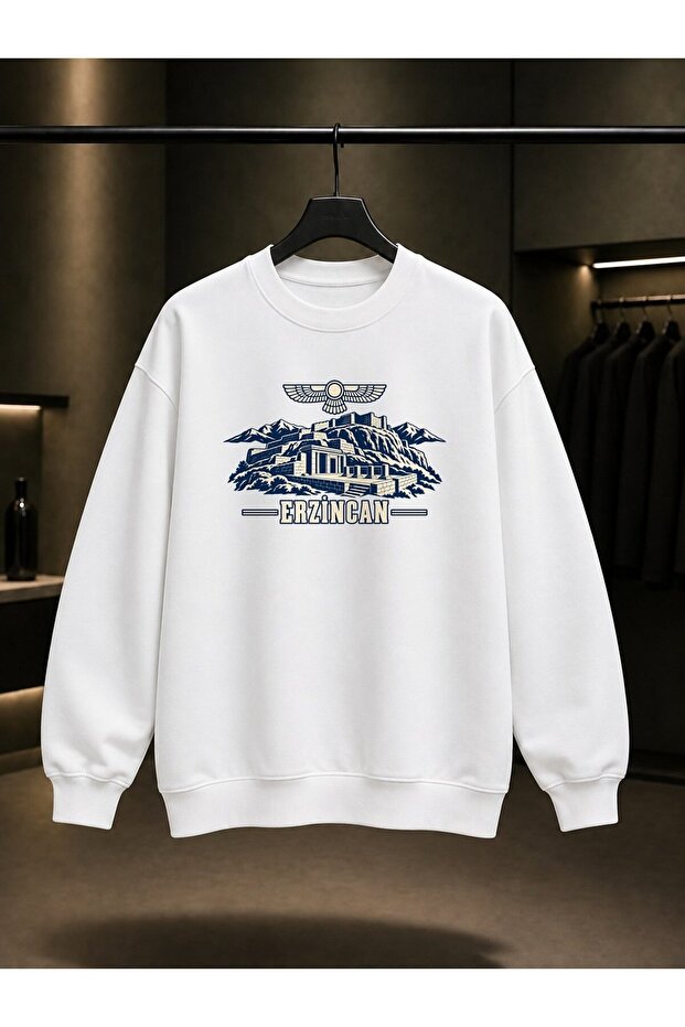 Erzincan Altıntepe Urartu Printed Unisex 100% Cotton Sweatshirt
