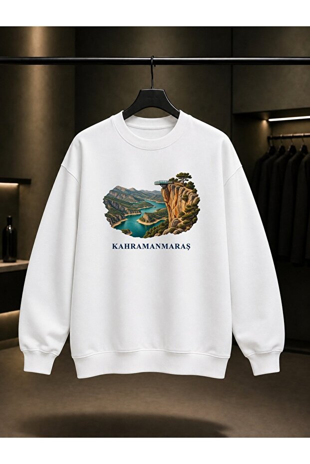 Kahramanmaraş Ali Kayası Printed Unisex 100% Cotton Sweatshirt