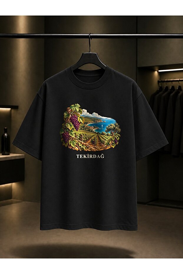 Tekirdağ Şarköy Ties Printed Unisex 100% Cotton T-Shirt