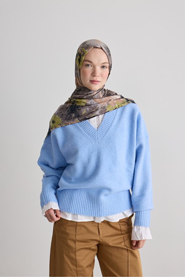 Meadow Pattern Nua Viscose Shawl
